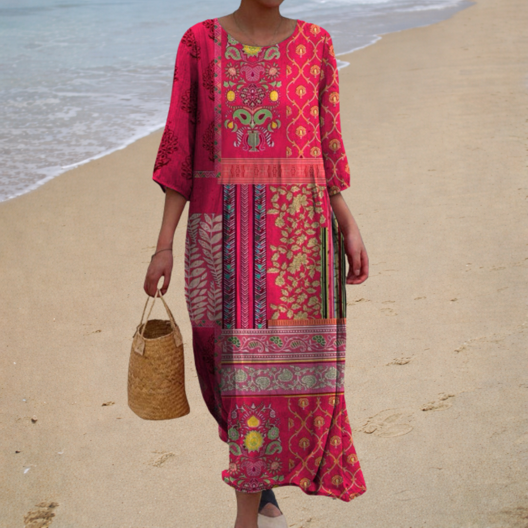 Inés | Vestido largo bohemio