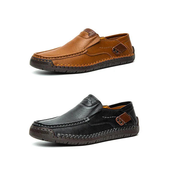 Piel de becerro transpirable. Zapatos de piel clásicos y cómodos para hombre