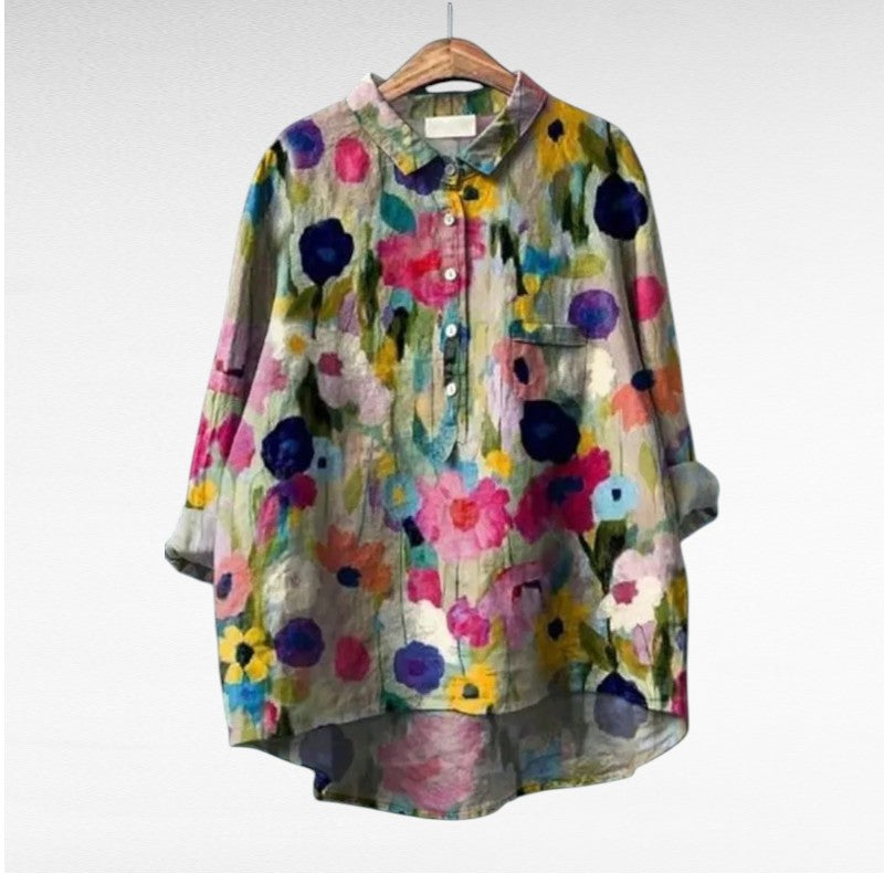 Mireva - Blusa vintage elegante