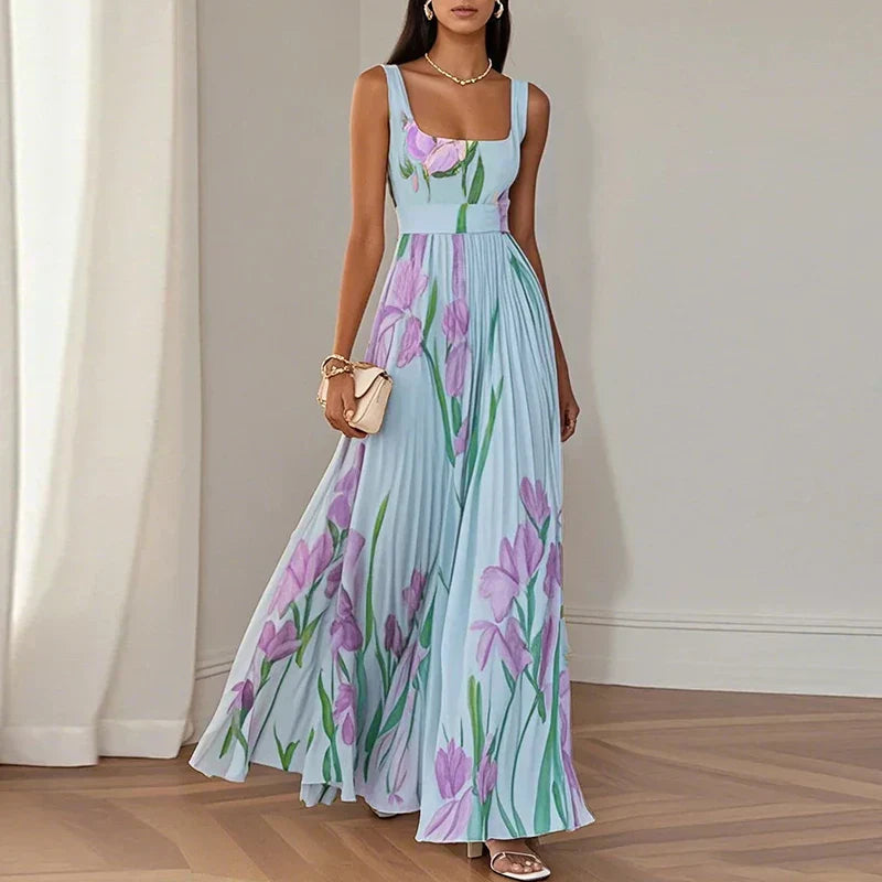 Aurora™ | Vestido maxi floral de corte evasé