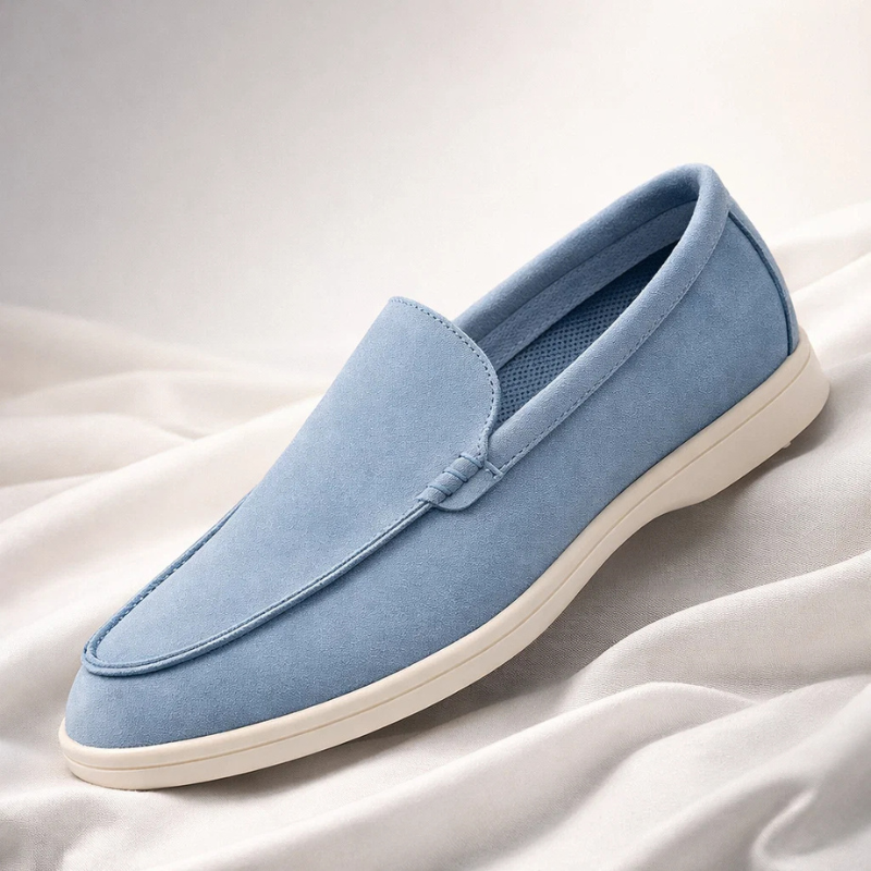 Elegantes mocasines de ante