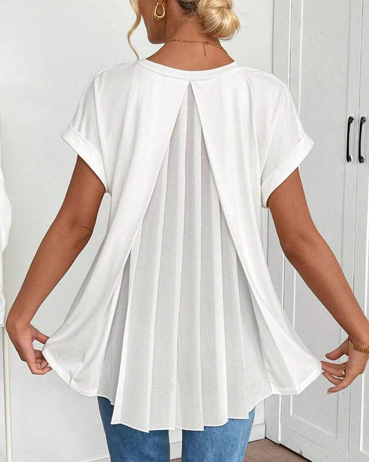 Clara™ | Camiseta de manga corta con diseño combinado