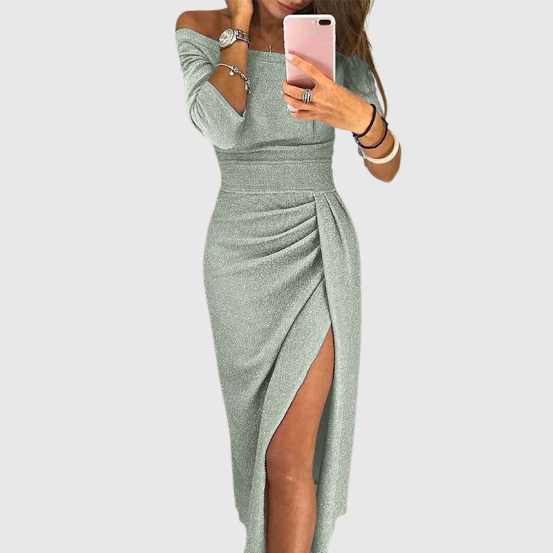 Estrella™ | Vestido maxi con escote halter