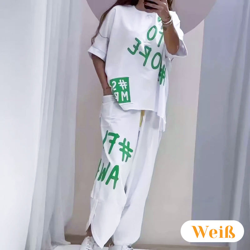 Zweiteiliges Freizeit-T-Shirt-Set