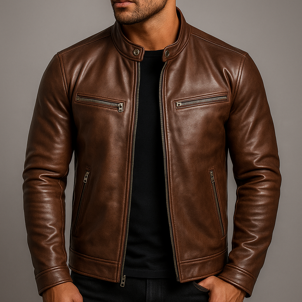 Chaqueta de cuero vintage