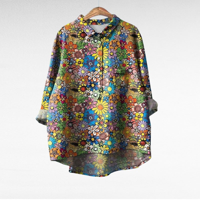 Mireva - Blusa vintage elegante