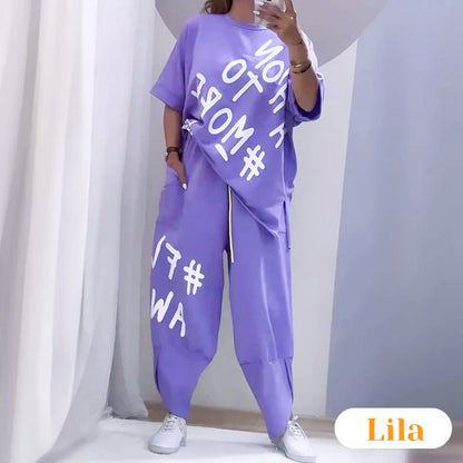 Zweiteiliges Freizeit-T-Shirt-Set
