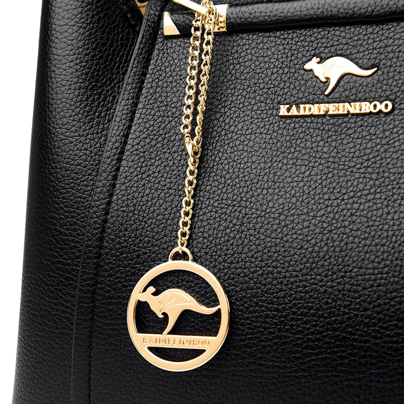 Muse™ | Zachte Leren Schoudertas voor Dames