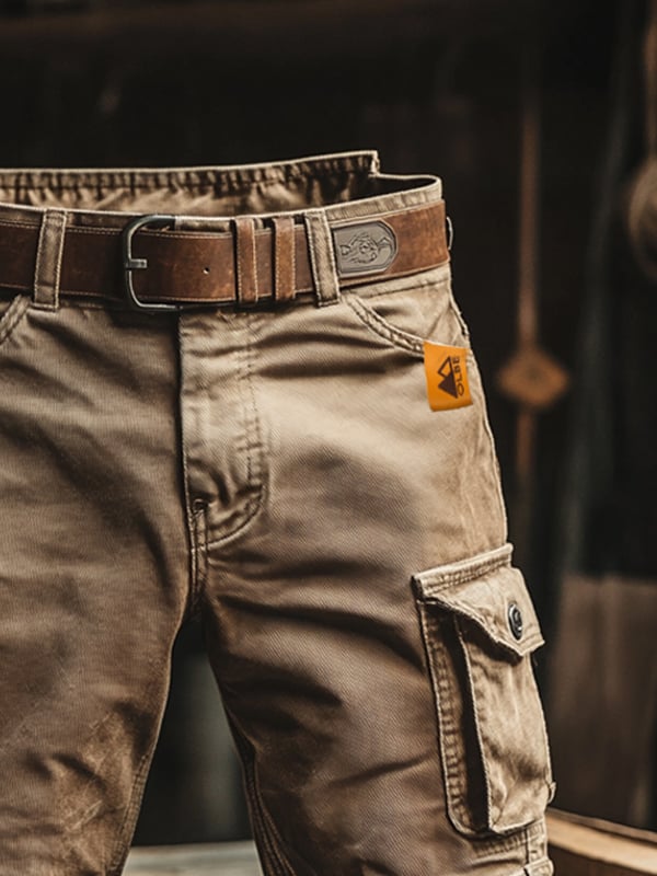 Nicolás | Bermudas cargo retro con múltiples bolsillos