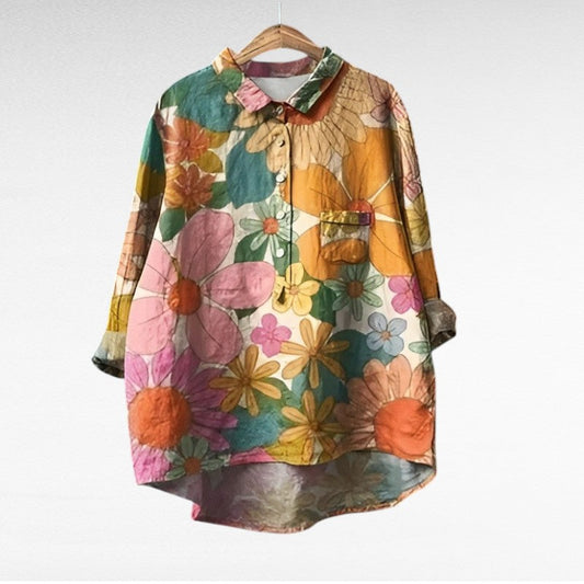Mireva - Blusa vintage elegante