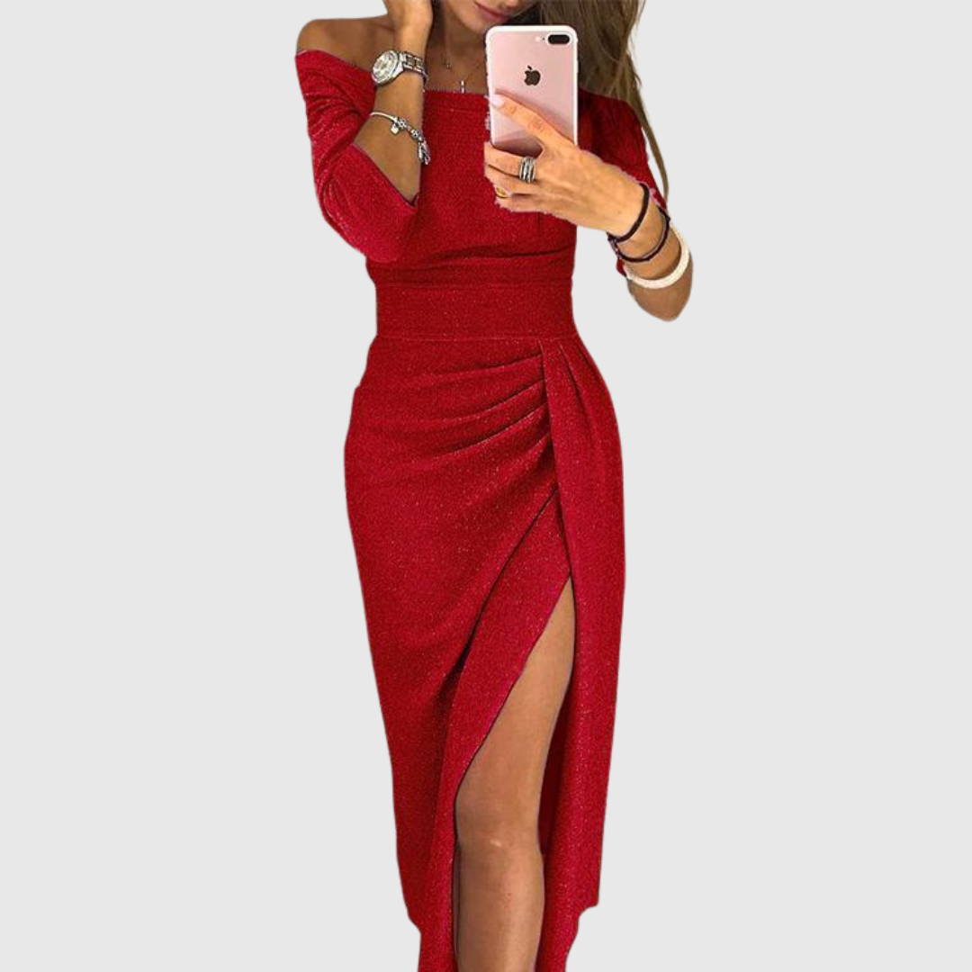 Estrella™ | Vestido maxi con escote halter