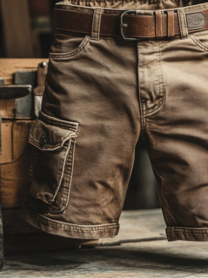 Nicolás | Bermudas cargo retro con múltiples bolsillos