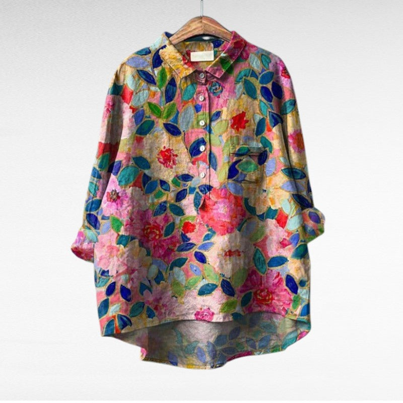 Mireva - Blusa vintage elegante
