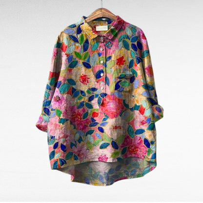 Mireva - Blusa vintage elegante