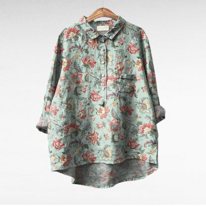 Mireva - Blusa vintage elegante