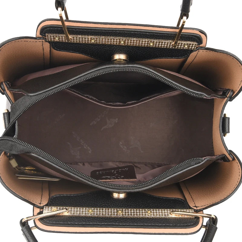 Muse™ | Zachte Leren Schoudertas voor Dames