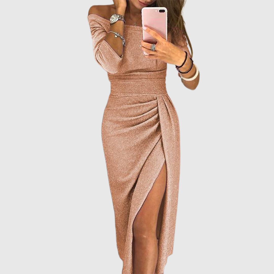 Estrella™ | Vestido maxi con escote halter