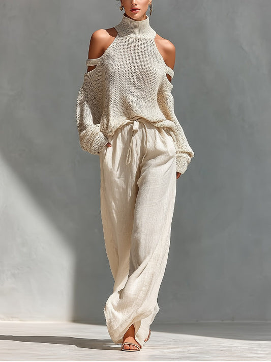 Camilla • Conjunto de moda en punto y lino