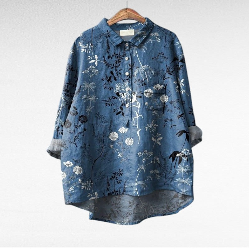 Mireva - Blusa vintage elegante