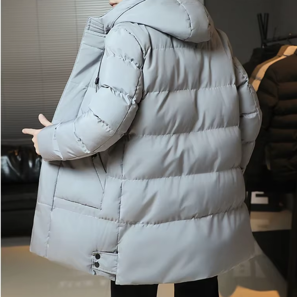 Adrian | Elegante abrigo largo de invierno para hombre