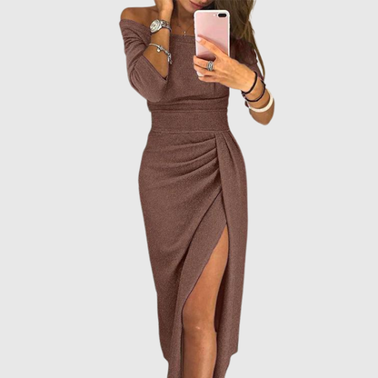 Estrella™ | Vestido maxi con escote halter