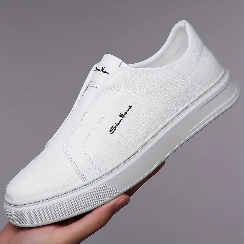 Zapatillas de piel