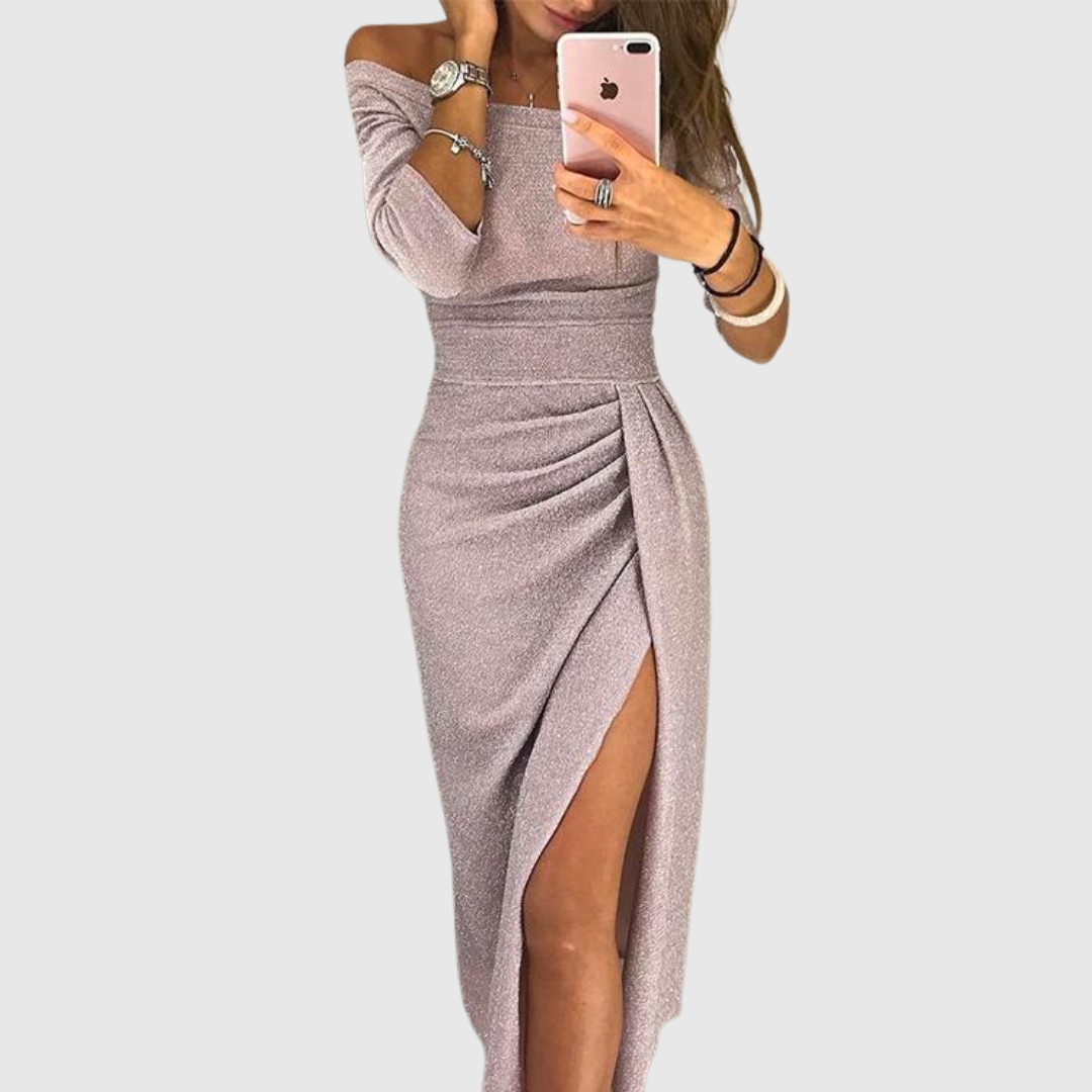 Estrella™ | Vestido maxi con escote halter