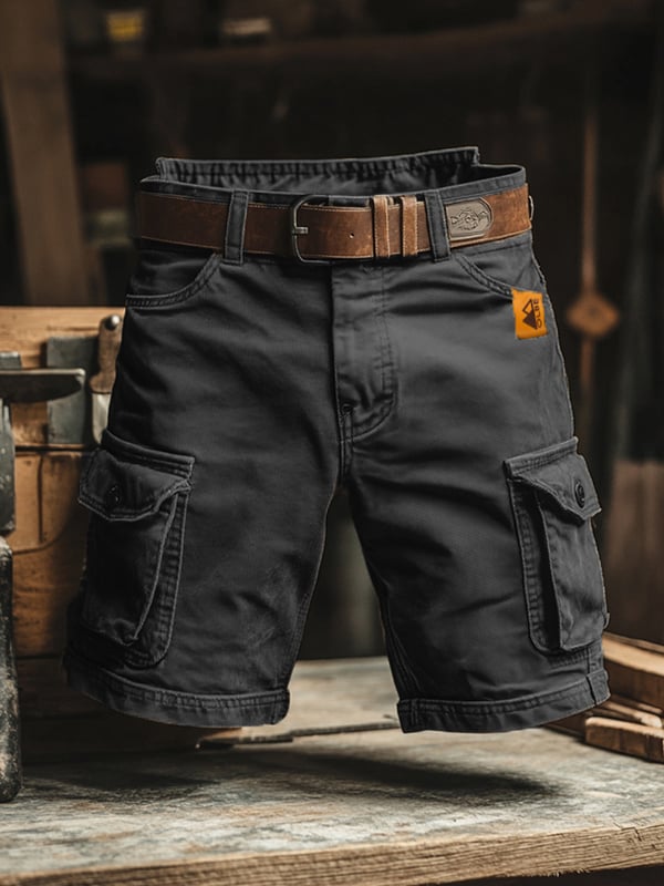 Nicolás | Bermudas cargo retro con múltiples bolsillos
