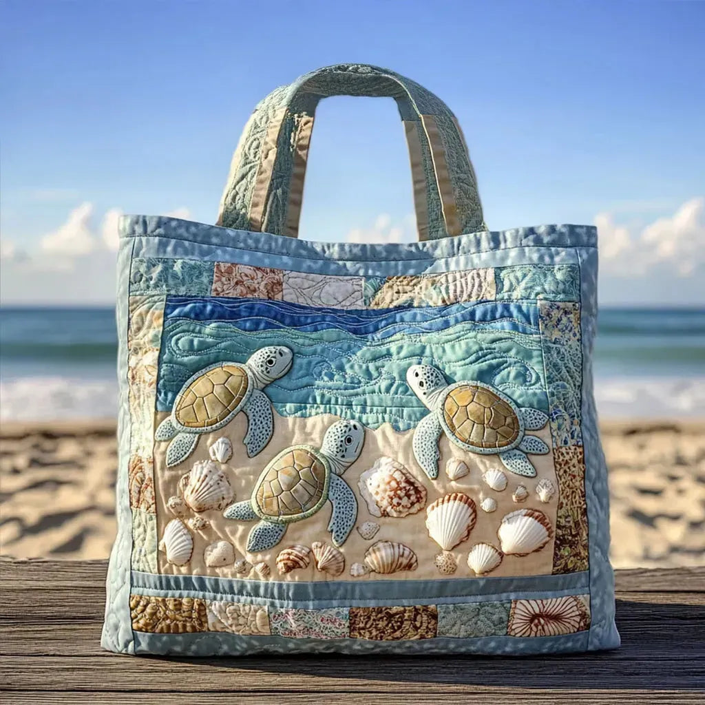 Marina™ | Bolso acolchado artesanal con tortuga