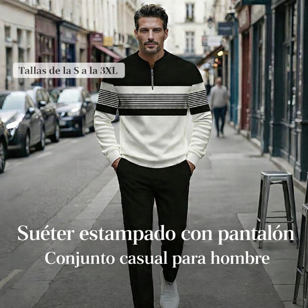 Conjunto de jersey y pantalón para hombre