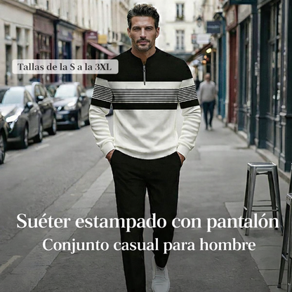 Conjunto de jersey y pantalón para hombre