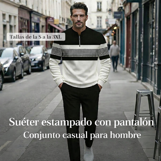 Conjunto de jersey y pantalón para hombre
