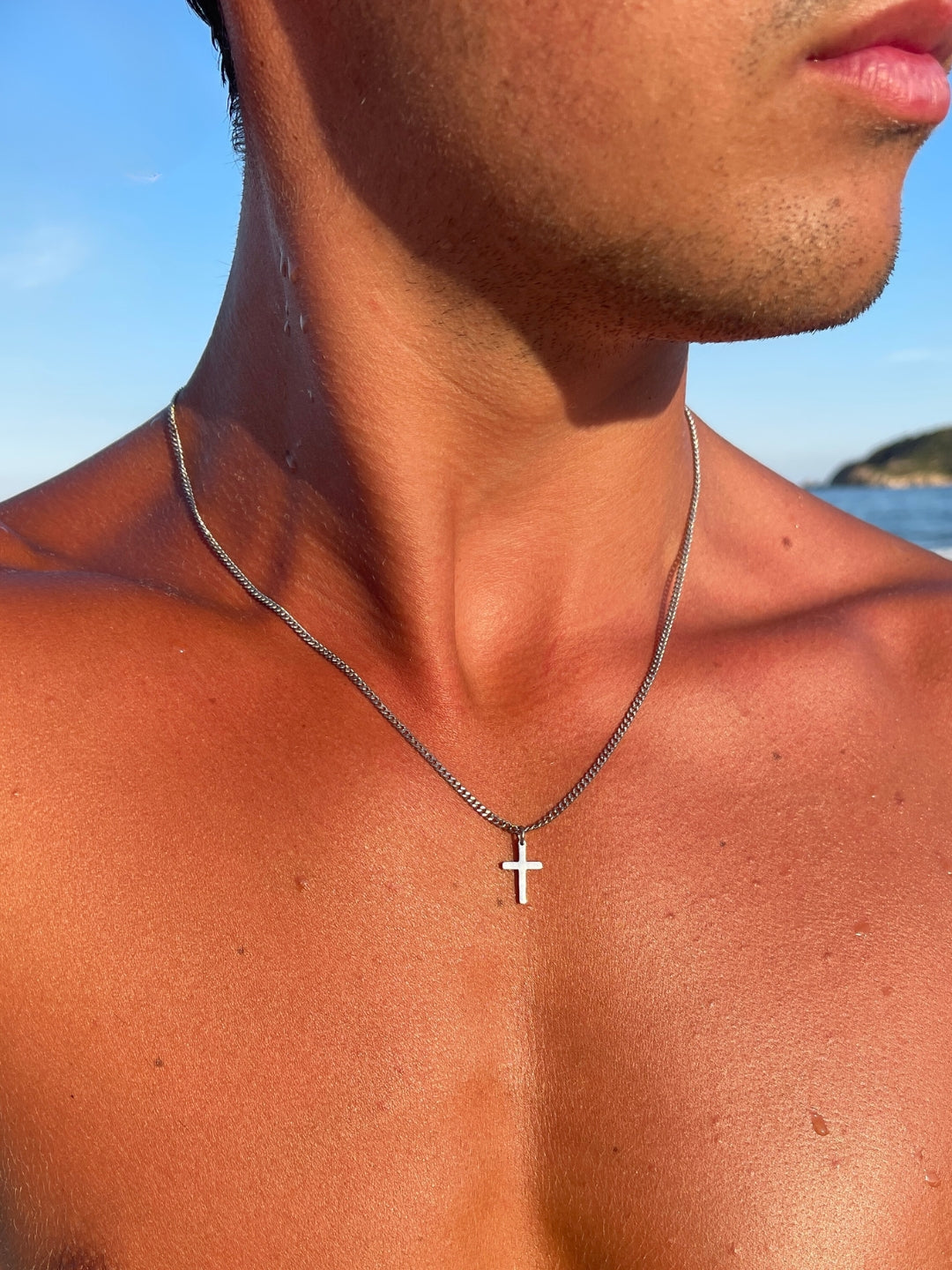 Collar con cruz | Plata