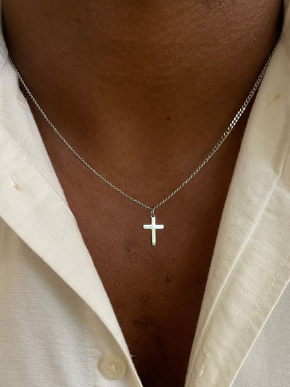 Collar con cruz | Plata