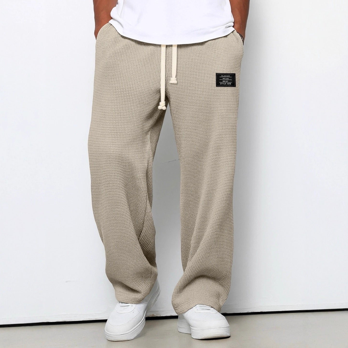 Lorenzo™ | Pantalones anchos con textura de nido de abeja