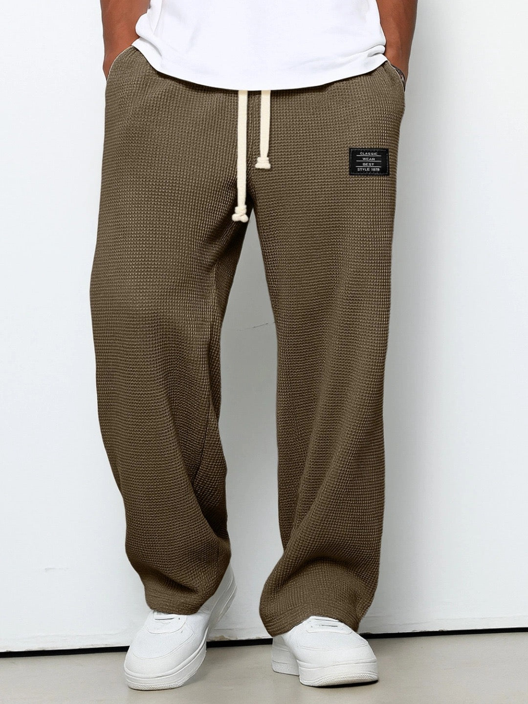 Lorenzo™ | Pantalones anchos con textura de nido de abeja
