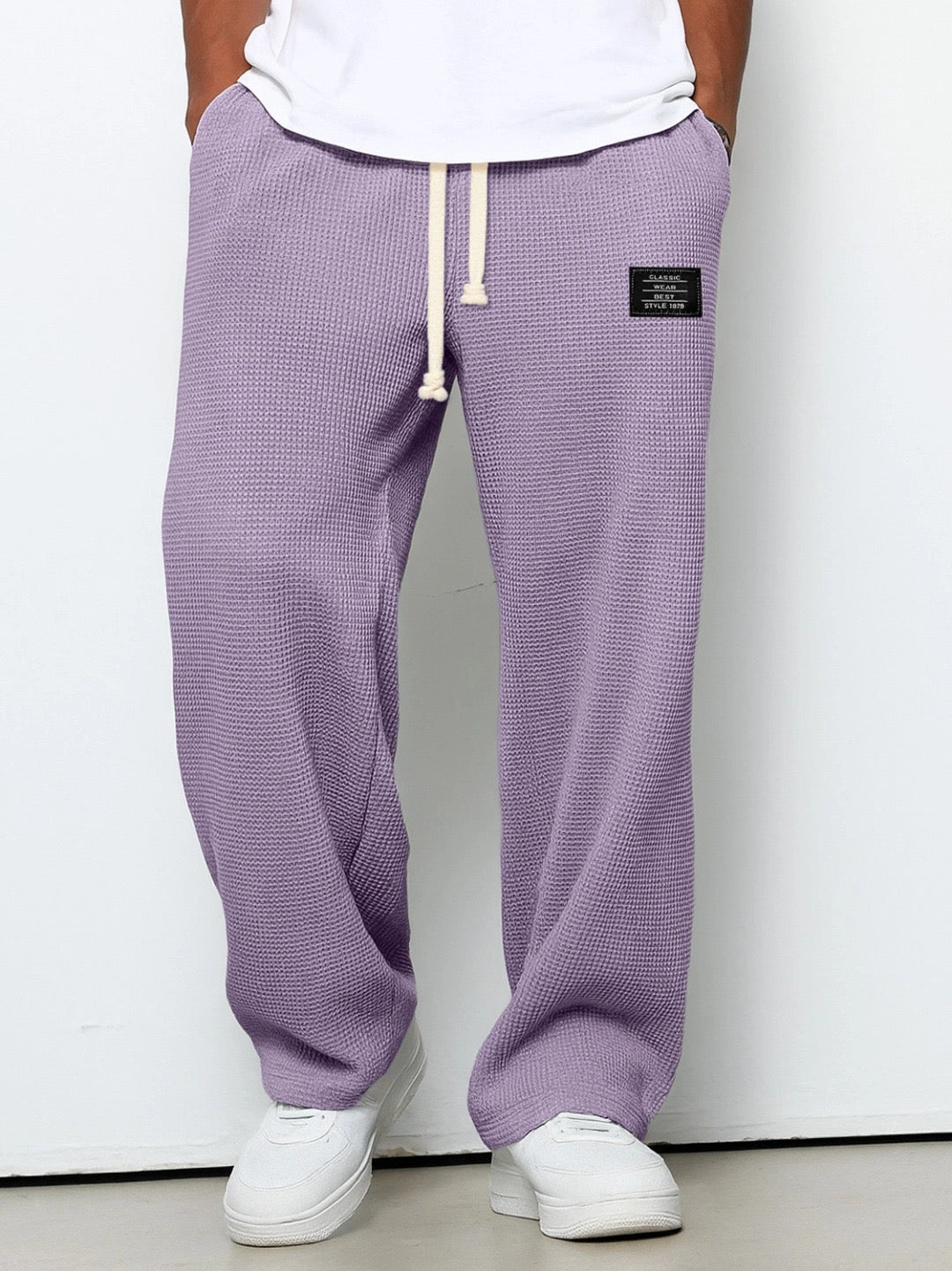 Lorenzo™ | Pantalones anchos con textura de nido de abeja