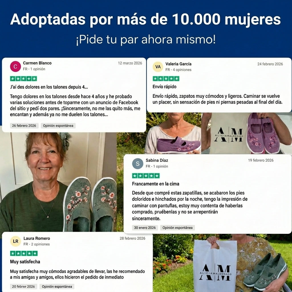 Flora™ | Zapatillas florales con comodidad ortopédica