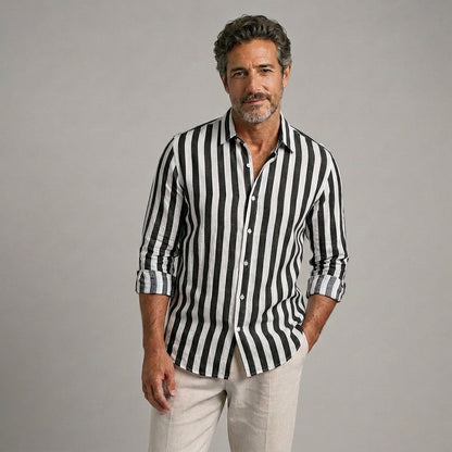 Mateo | Camisa ligera de rayas para verano