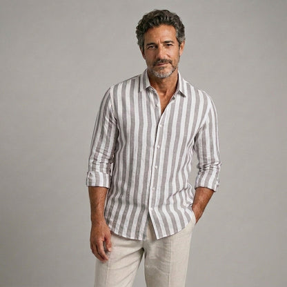 Mateo | Camisa ligera de rayas para verano