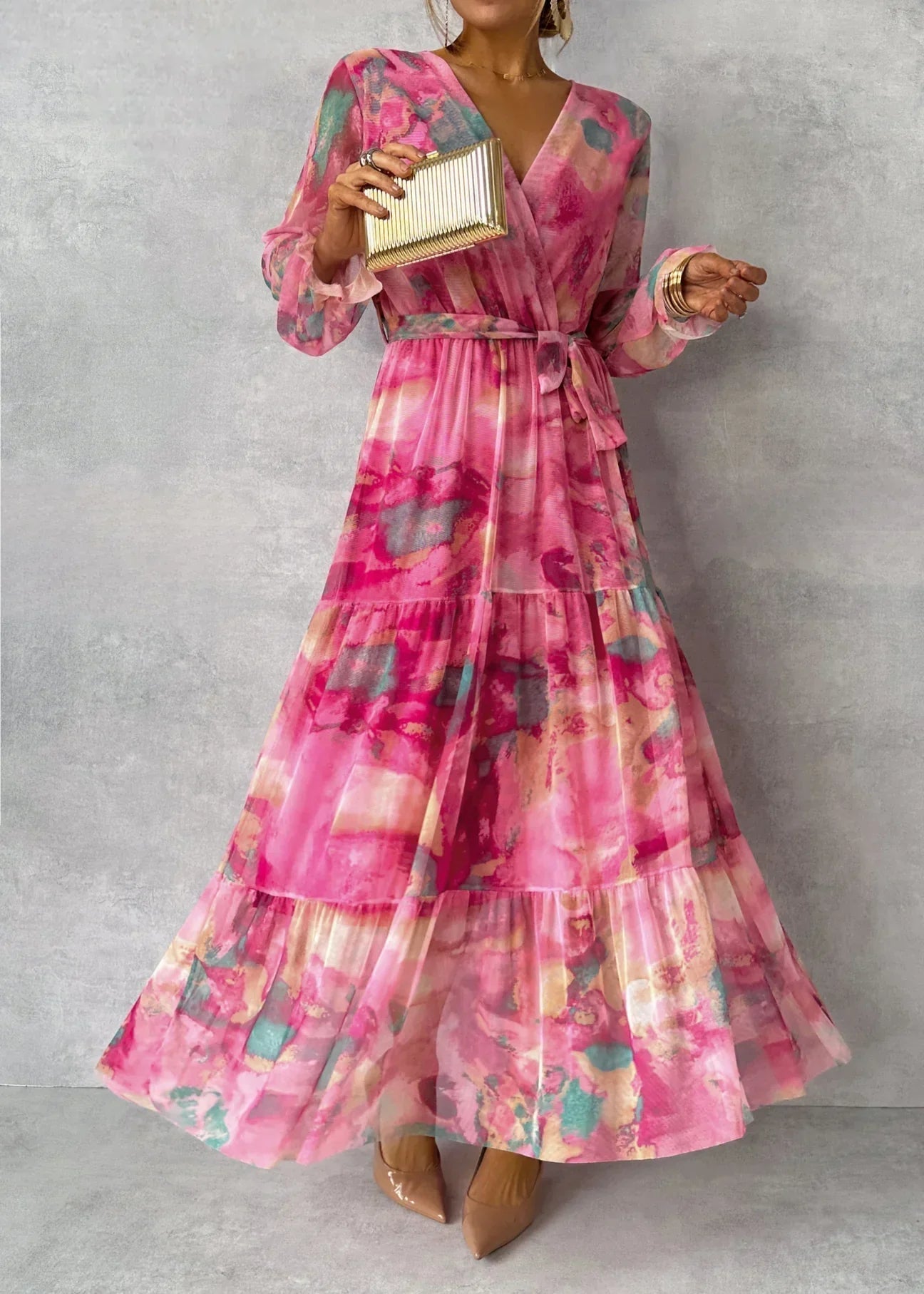 Helena™ | Vestido cruzado con estampado floral