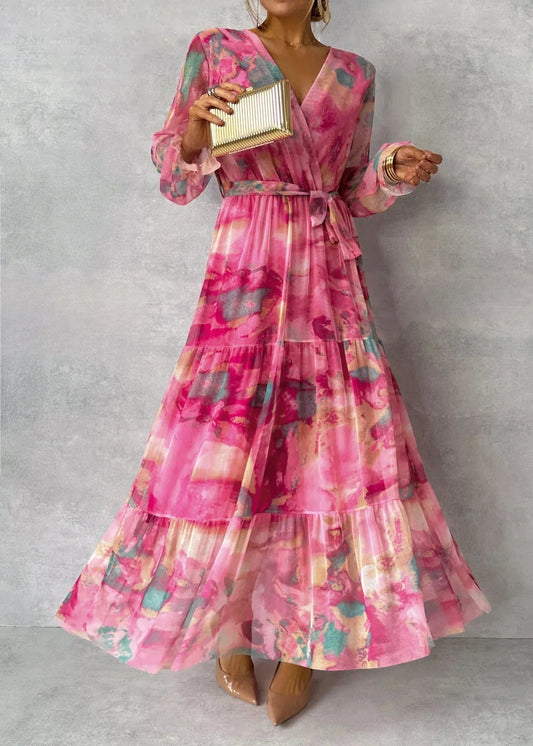 Helena™ | Vestido cruzado con estampado floral