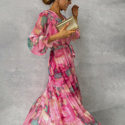 Helena™ | Vestido cruzado con estampado floral