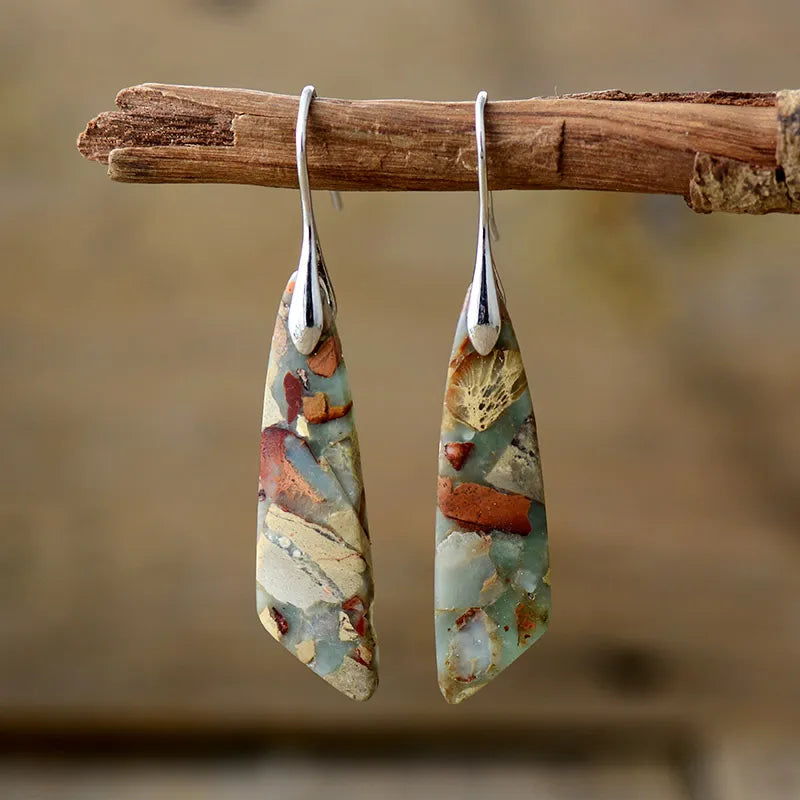 Carmen™ | Pendientes vintage de piedra natural