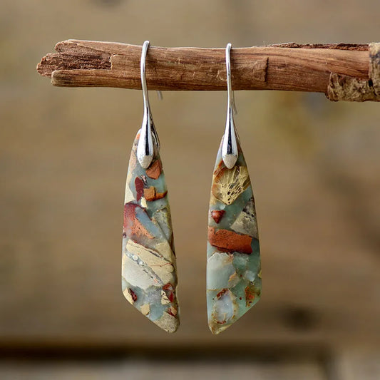 Carmen™ | Pendientes vintage de piedra natural