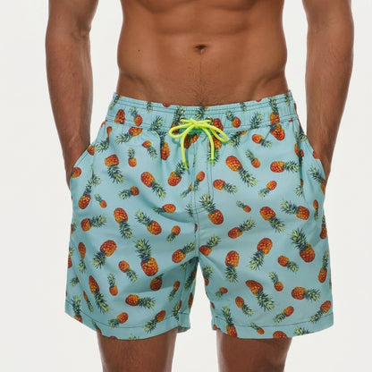 Bañador corto estampado para hombre | 1+1 GRATIS