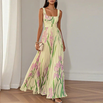 Aurora™ | Vestido maxi floral de corte evasé