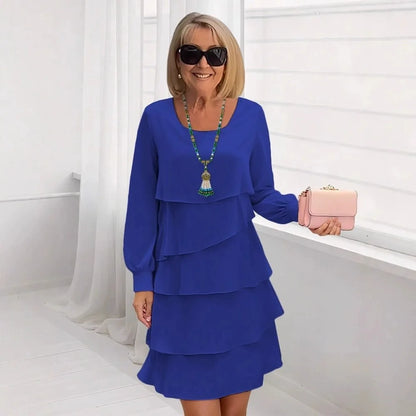Margarita | Vestido elegante y cómodo con volantes de manga larga