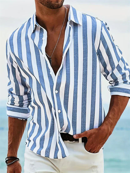 Mateo™ | Camisa ligera de rayas para verano
