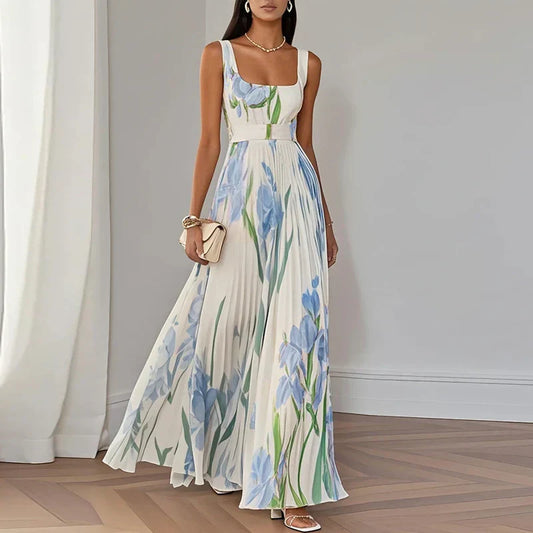 Aurora™ | Vestido maxi floral de corte evasé